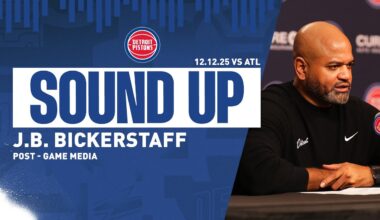 Post-Game Press Conference: J.B. Bickerstaff | Pistons vs. Hawks | 12.12.2025