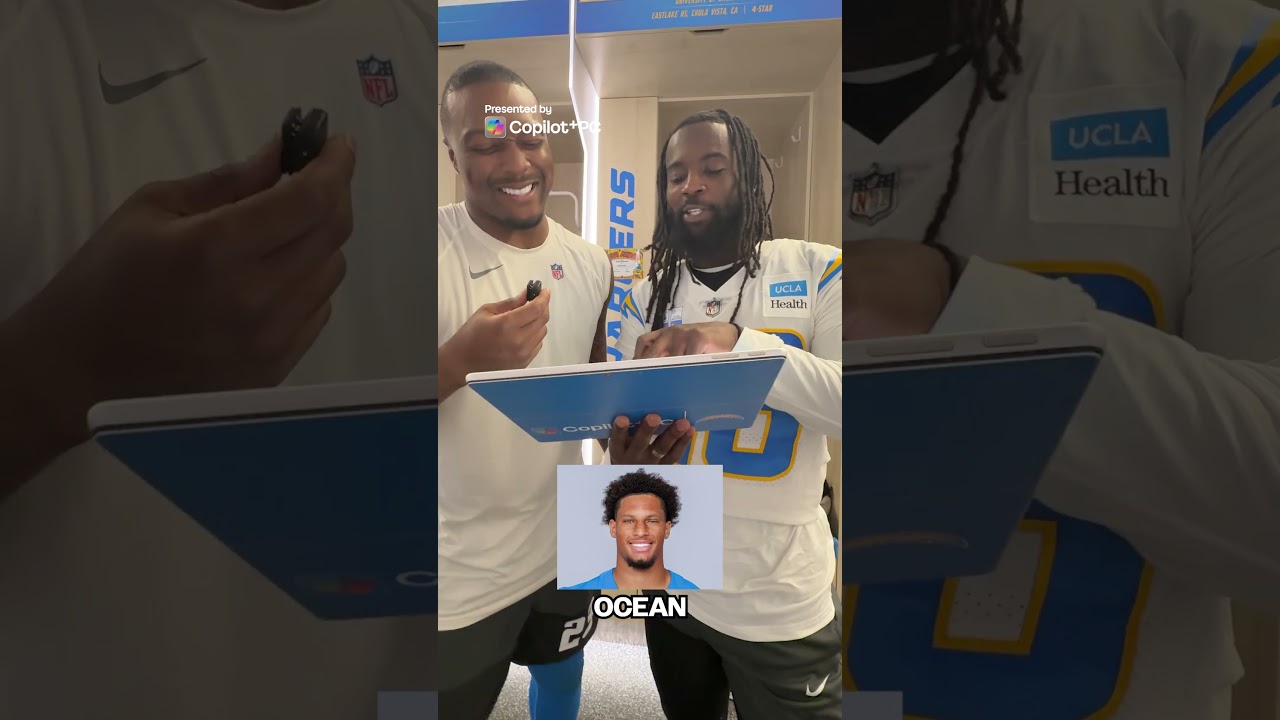 guess the chargers player by their eyes 👀