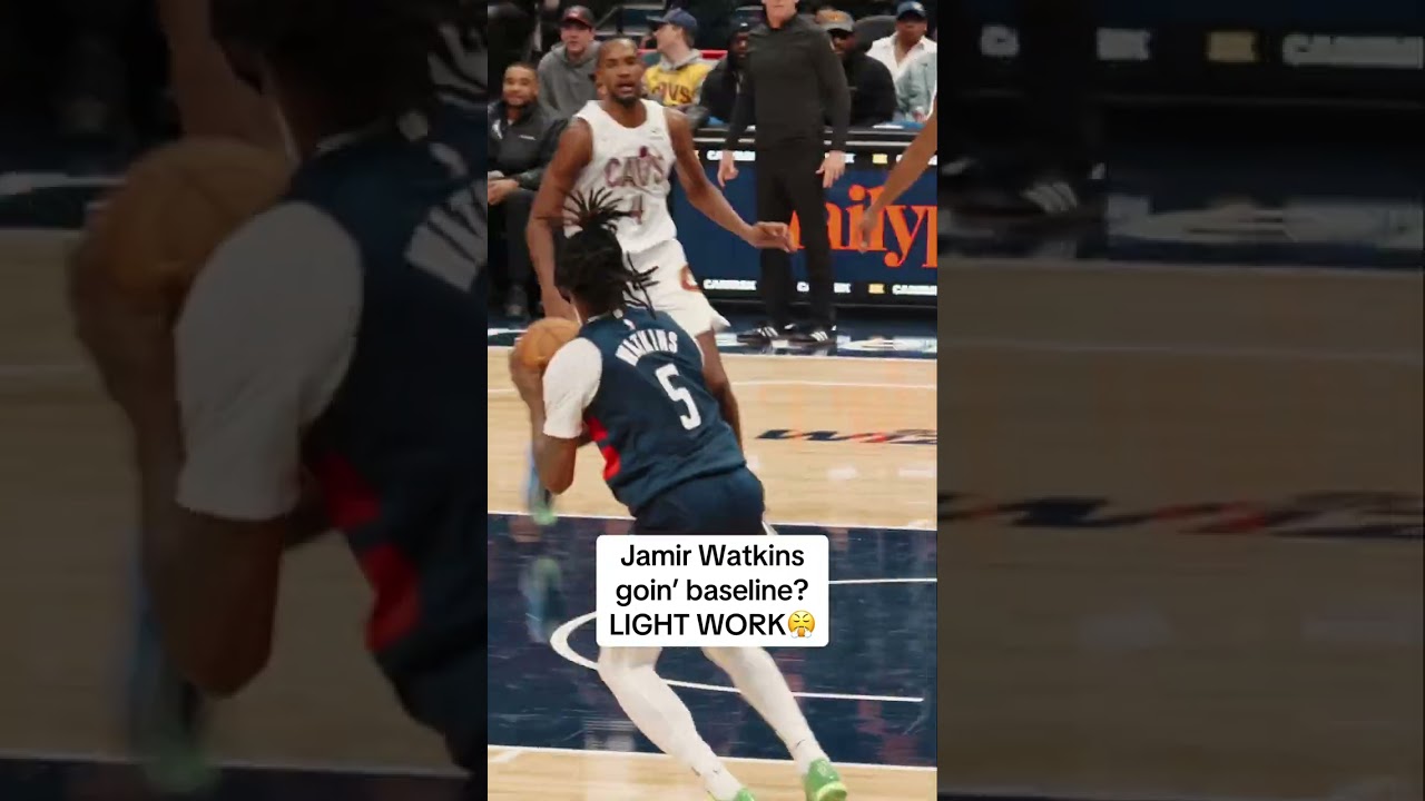 LIGHT WORK FOR JAMIR WATKINS 😮‍💨 #highlights #nba #sportshorts #shorts
