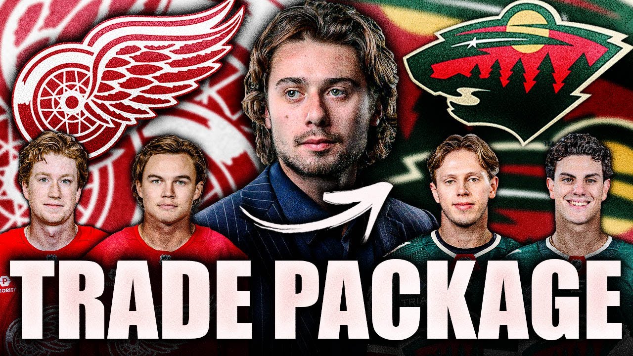 DETROIT RED WINGS TRADE PACKAGE FOR QUINN HUGHES + WHAT THIS MEANS FOR THE MINNESOTA WILD…
