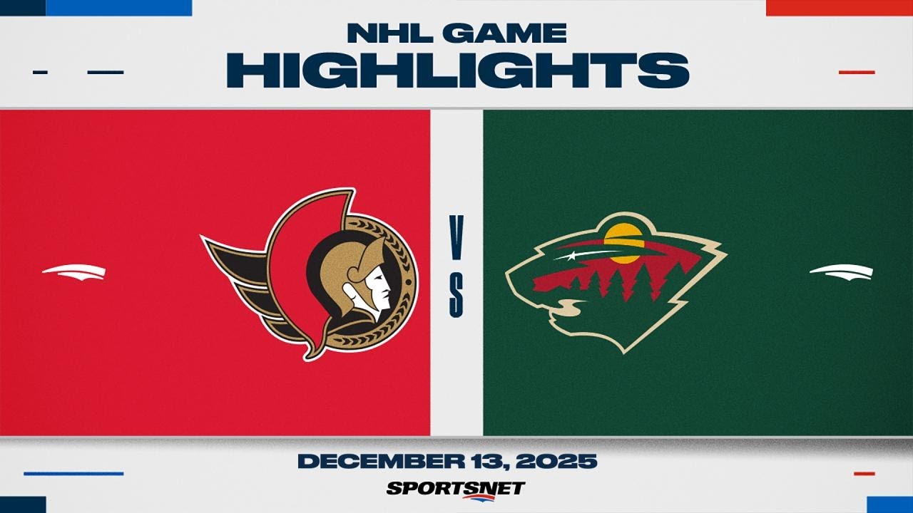 NHL Highlights | Senators vs. Wild - December 13, 2025