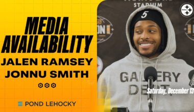 Jalen Ramsey & Jonnu Smith Media Availability (Dec. 13) | Pittsburgh Steelers