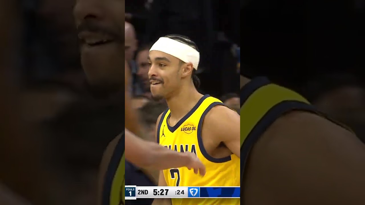 Count it 💪 Great Ball Movement Leads to Tough Andrew Nembhard And-One