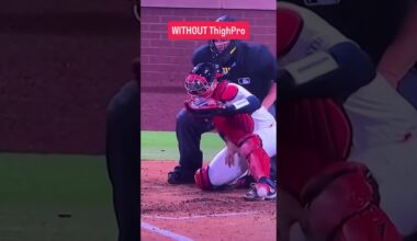 Baltimore Orioles Staff Amazed at the difference ThighPro makes. #baseball #catchers #mlb