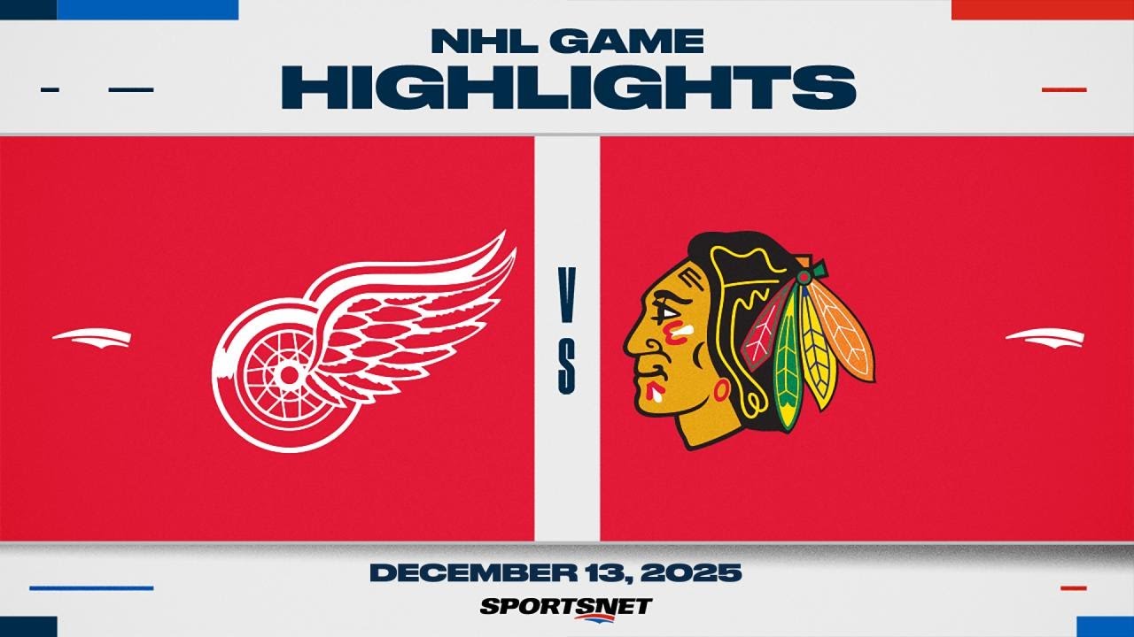 NHL Highlights | Red Wings vs. Blackhawks - December 13, 2025