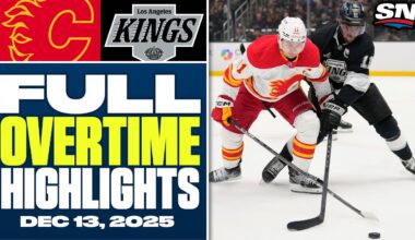 Calgary Flames at Los Angeles Kings | FULL Overtime Highlights - December 13, 2025