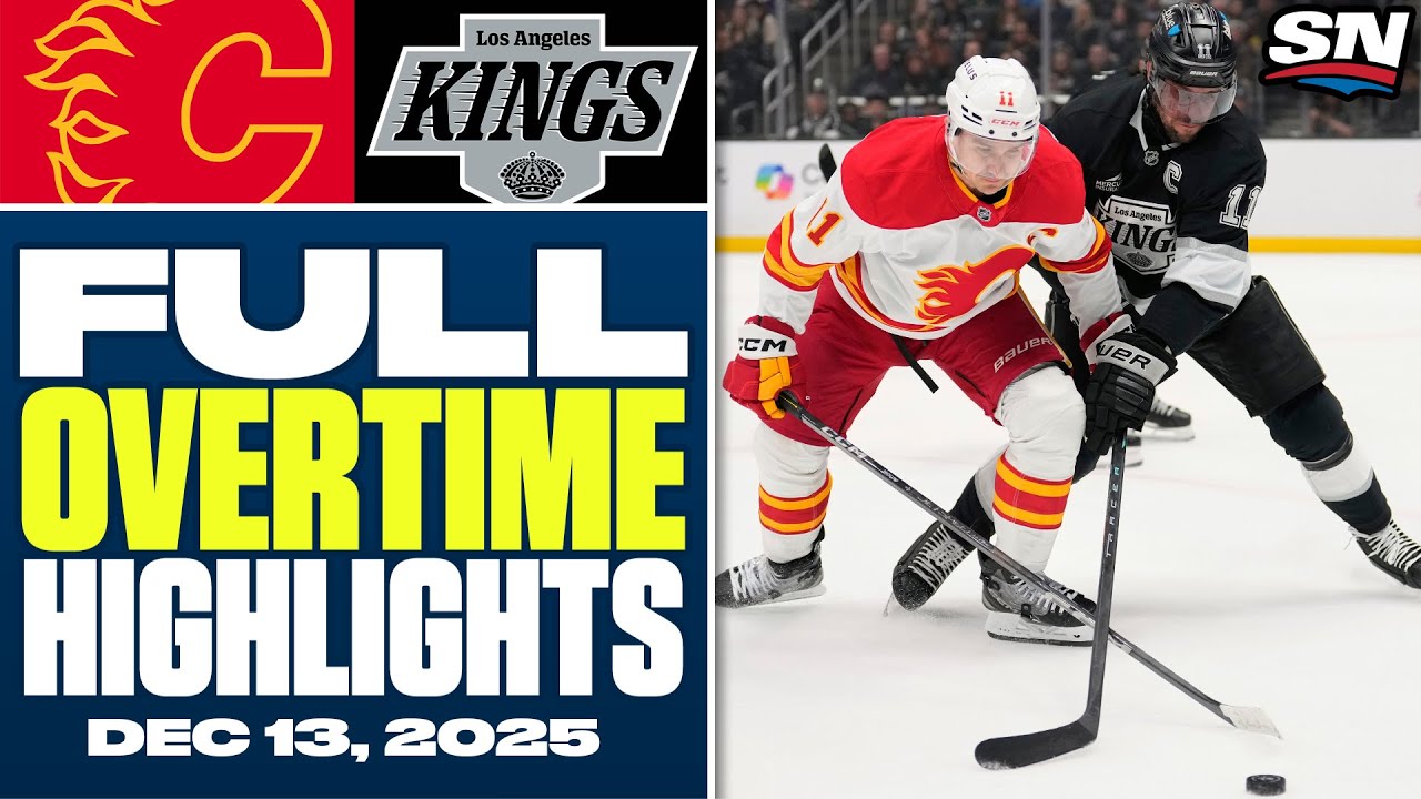 Calgary Flames at Los Angeles Kings | FULL Overtime Highlights - December 13, 2025