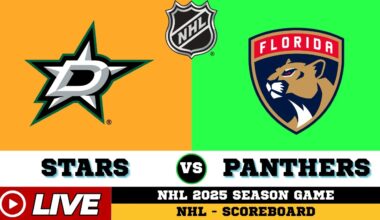 🔴LIVE : Florida Panthers Vs Dallas Stars | NHL 2025 | NHL Live SCOREBOARD