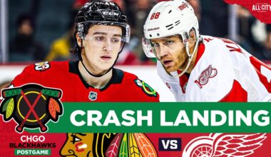 BLACKHAWKS POSTGAME: Nick Lardis Makes NHL Debut as Detroit SHUTS OUT Chicago | CHGO Blackhawks