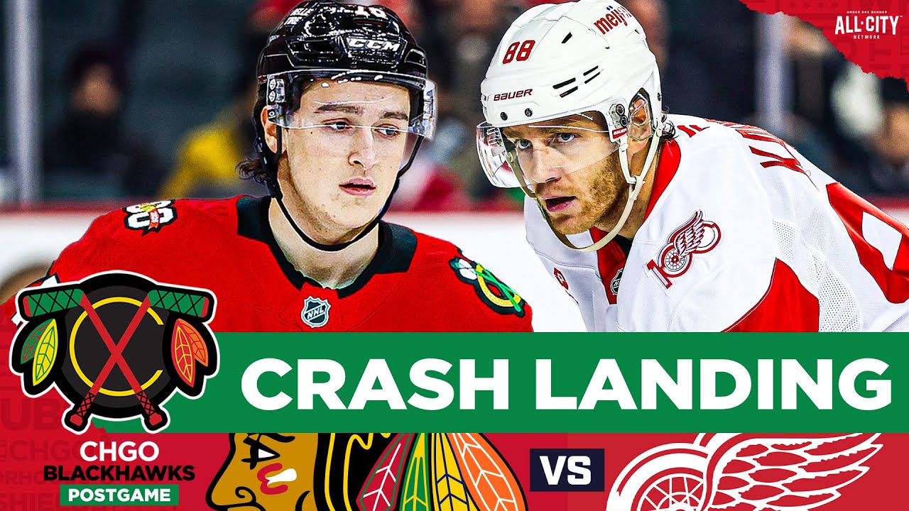 BLACKHAWKS POSTGAME: Nick Lardis Makes NHL Debut as Detroit SHUTS OUT Chicago | CHGO Blackhawks