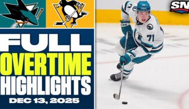 San Jose Sharks at Pittsburgh Penguins | FULL Overtime Highlights - December 13, 2025