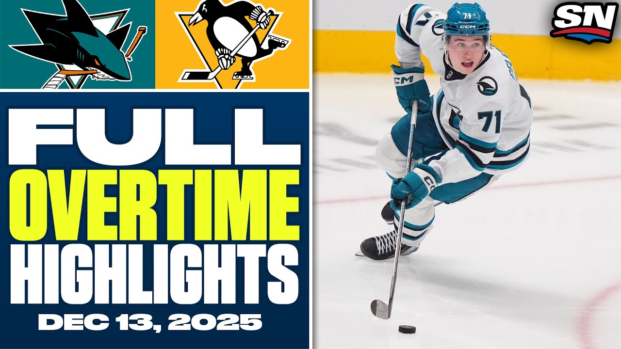 San Jose Sharks at Pittsburgh Penguins | FULL Overtime Highlights - December 13, 2025