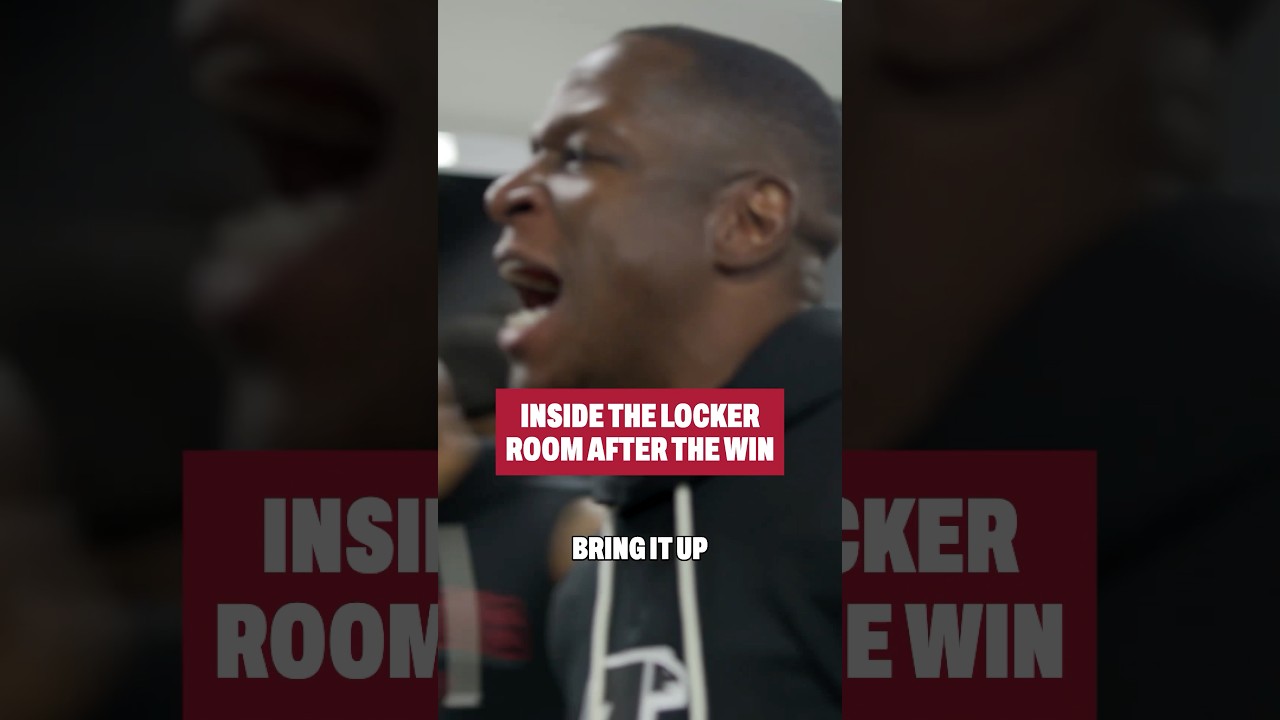 Locker room vibes after the DUB in Tampa Bay #nfl #atlantafalcons #falcons