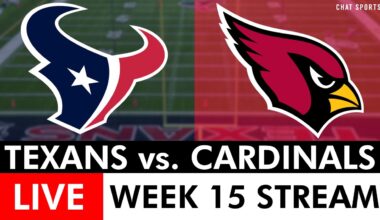 Texans vs. Cardinals Free Streaming Scoreboard, Play-By-Play & Highlights | NFL Week 15 Live On Fox