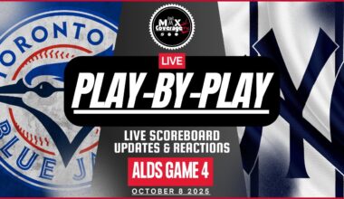 🔴ALDS Game 4 - Toronto Blue Jays vs New York Yankees - Play-By-Play & Reactions (10/8/25)
