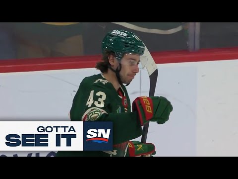 GOTTA SEE IT: Quinn Hughes Goes Five-Hole To Score In His Wild Debut