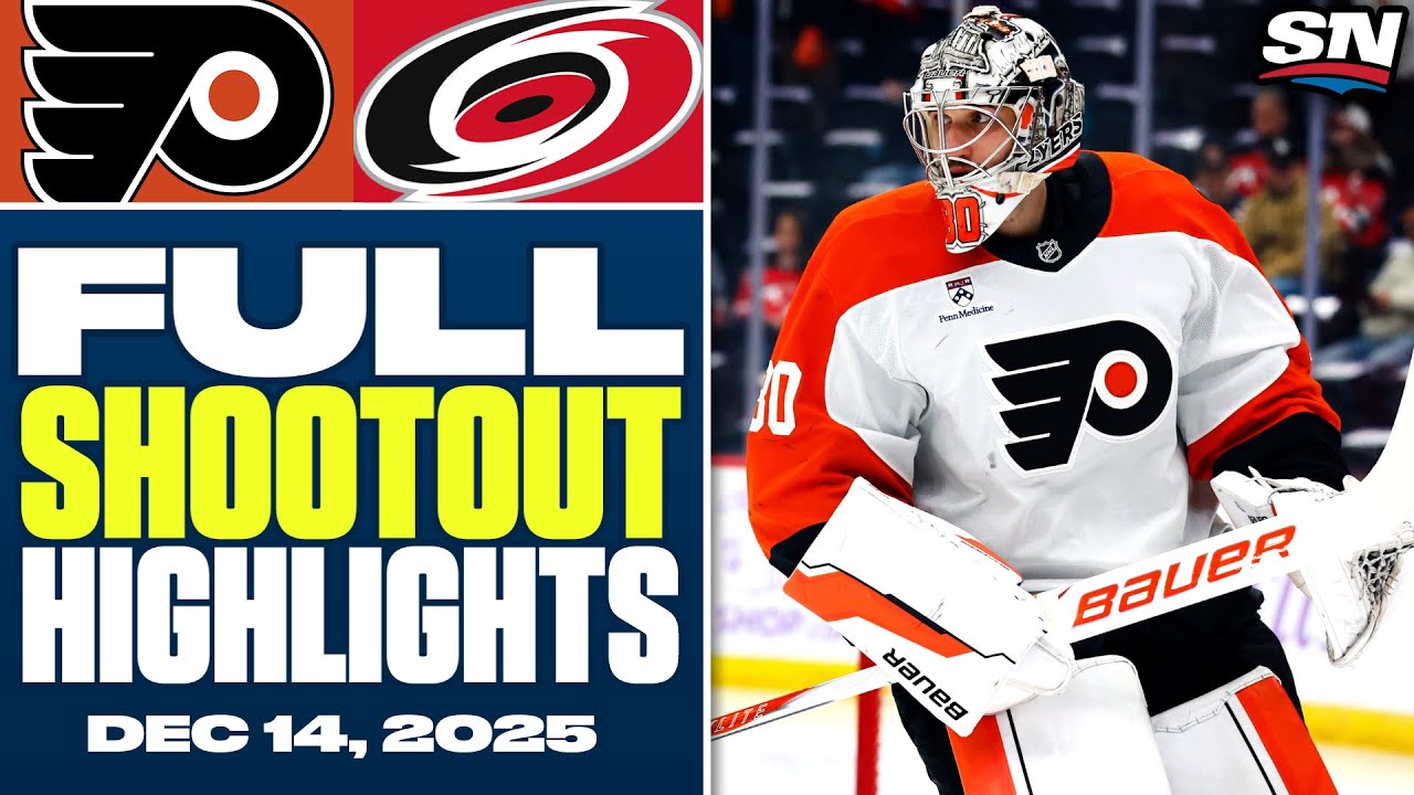 Philadelphia Flyers at Carolina Hurricanes | FULL Shootout Highlights - December 14, 2025