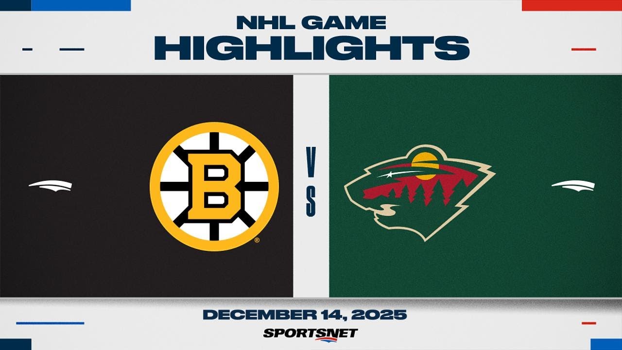 NHL Highlights | Bruins vs. Wild - December 14, 2025