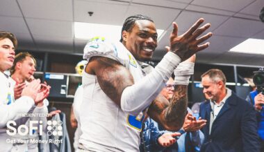 Jim Harbaugh Locker Room Victory Speech Vs Chiefs | LA Chargers