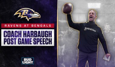 John Harbaugh's Locker Room Speech After Shutout Win vs. Bengals | Baltimore Ravens