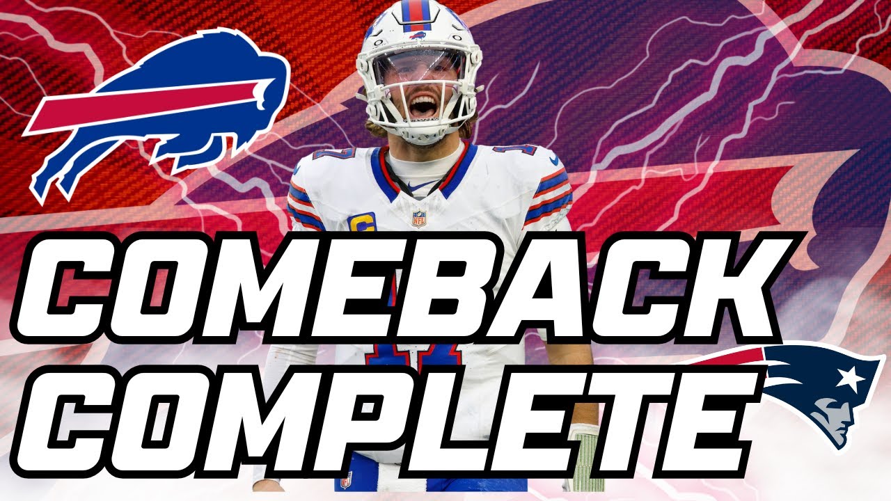 NEVER QUIT BILLS: Buffalo BEATS Patriots 35-31, Allen shines + defense locks in