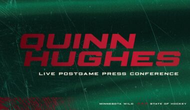 Quinn Hughes meets the Minnesota media for the first time