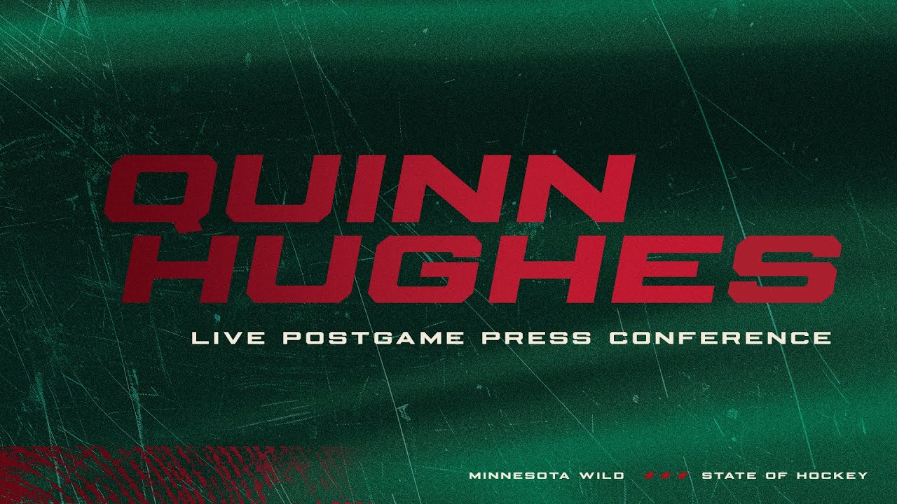 Quinn Hughes meets the Minnesota media for the first time