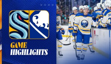 Tage Thompson Continues Scoring Streak In Buffalo Sabres Win Over Seattle Kraken | Highlights