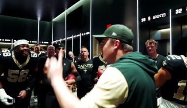 Saints Locker Room After Week 15 Win vs. Panthers