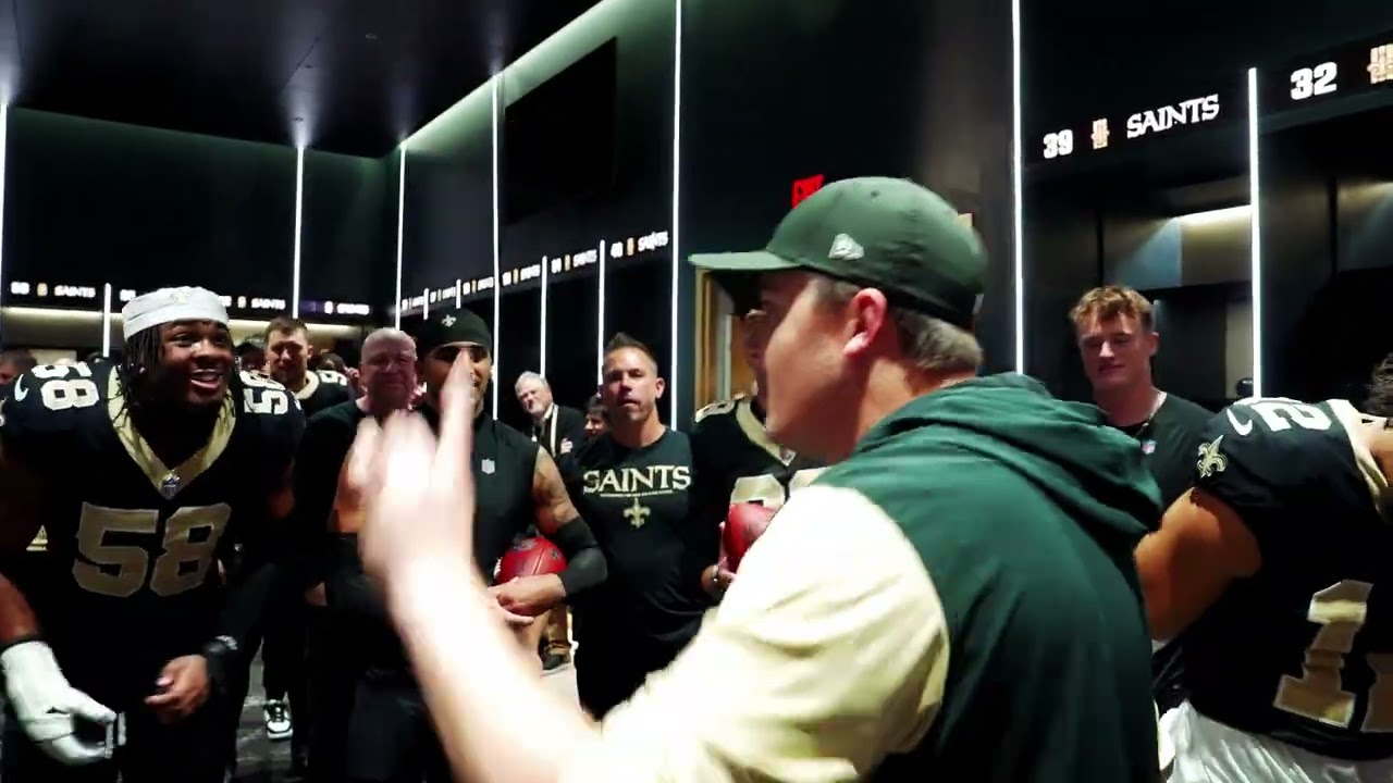 Saints Locker Room After Week 15 Win vs. Panthers