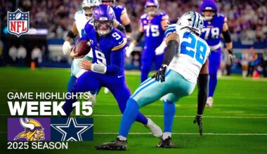 Minnesota Vikings vs Dallas Cowboys Game Highlights | 2025 NFL Season Week 15