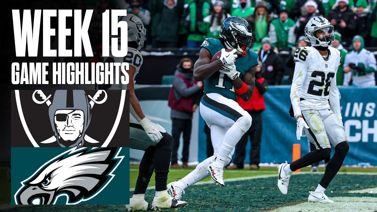 Raiders Vs Eagles | Week 15 Highlights