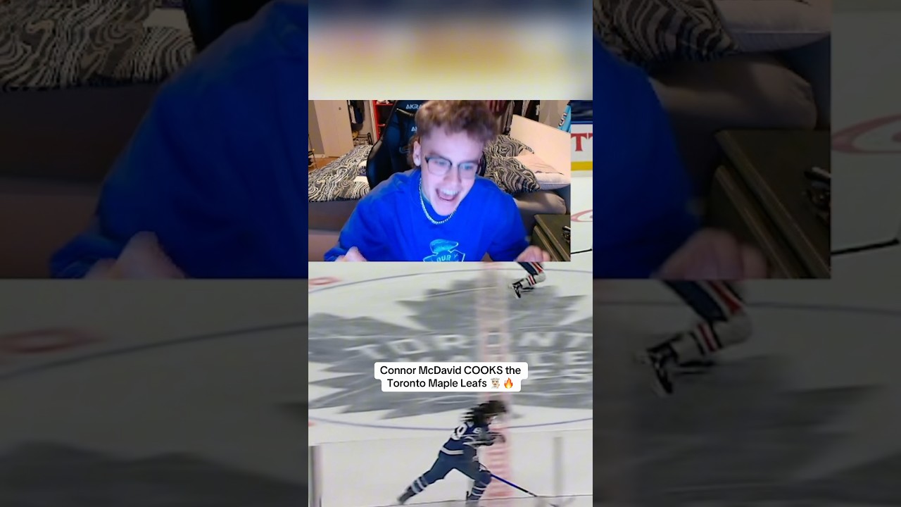 Connor McDavid COOKS the Leafs 👨🏻‍🍳 😂 #hockey #nhl #funny #connormcdavid #torontomapleleafs