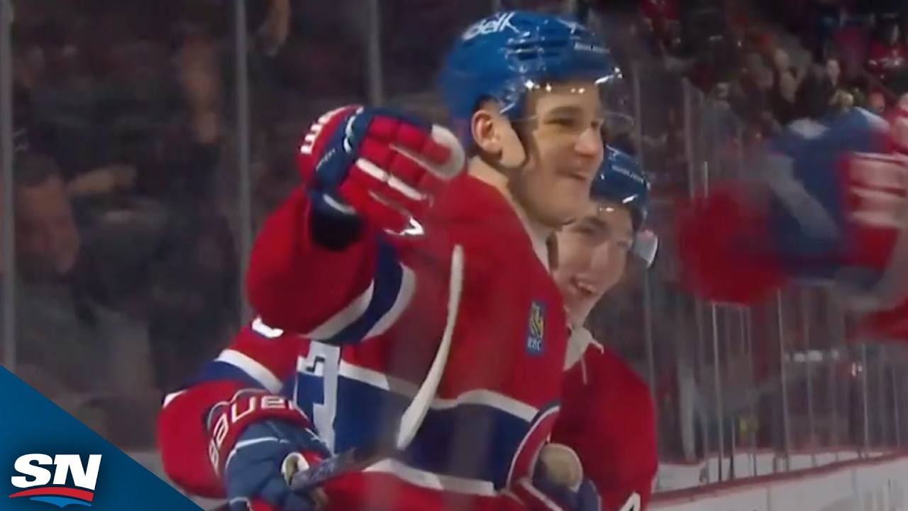Canadiens' Ivan Demidov Rifles Short-Side Snipe Bar Down Vs. Oilers