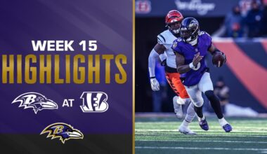 Highlights: Ravens vs. Bengals, Week 15 | Baltimore Ravens