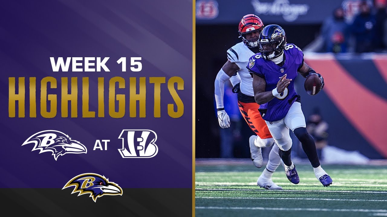 Highlights: Ravens vs. Bengals, Week 15 | Baltimore Ravens