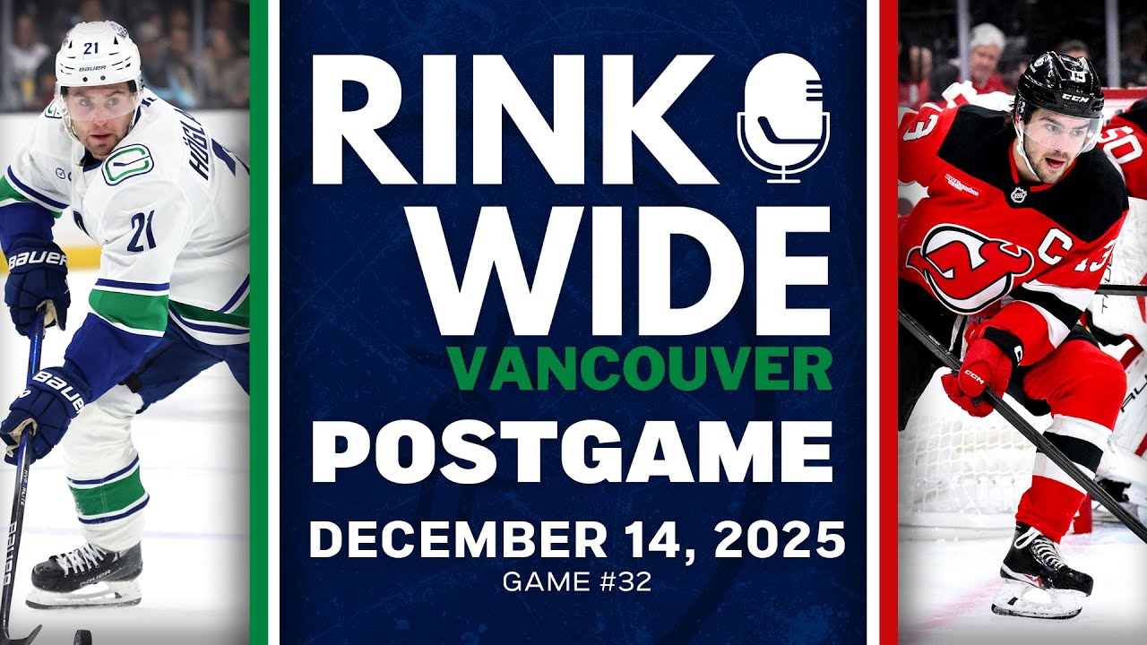 RINK WIDE POST-GAME: Vancouver Canucks at New Jersey Devils | Game #32 - Dec. 14, 2025