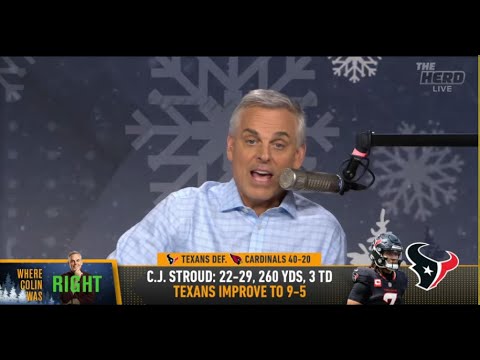 THE HERD | Colin Cowherd WAS RIGHT, C.J. Stroud Is A FRANCHISE QB With Houston Texans | NFL
