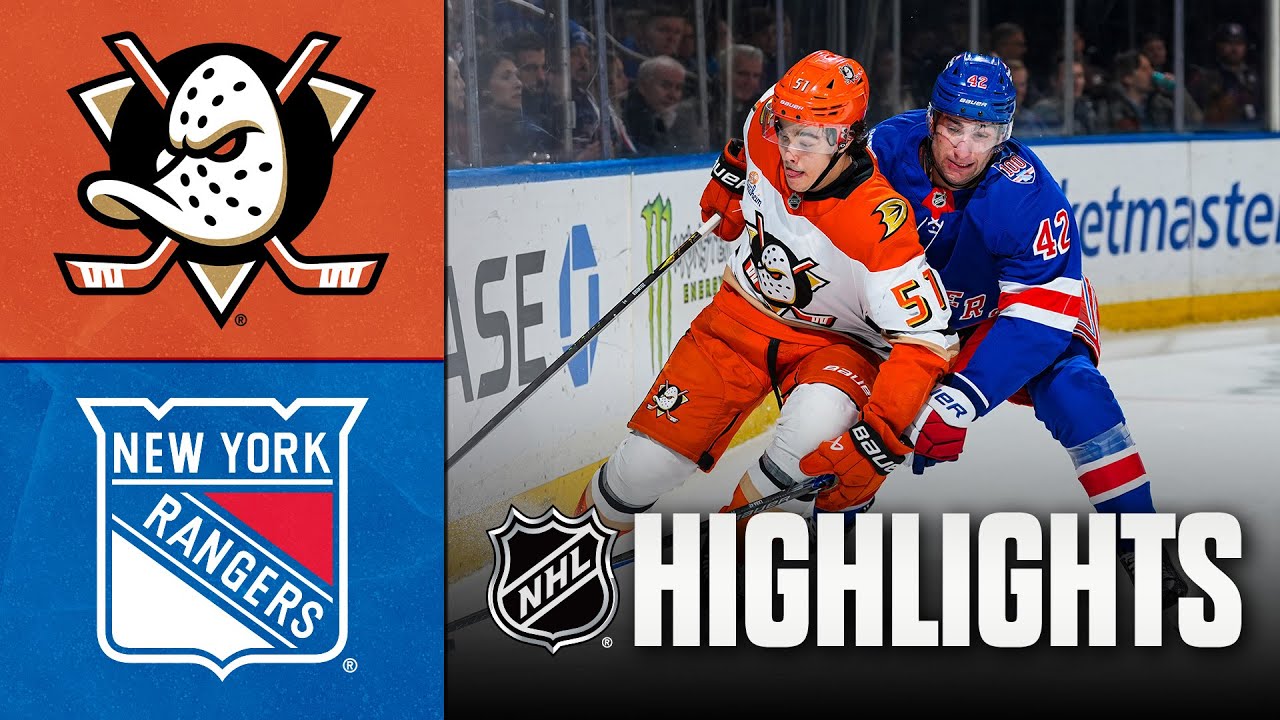 Ducks vs. Rangers | NHL Highlights | December 15, 2025