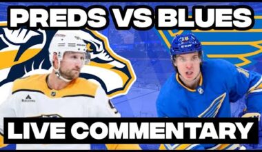 St. Louis Blues Vs Nashville Predators LIVE COMMENTARY! | 2025-26 NHL Season