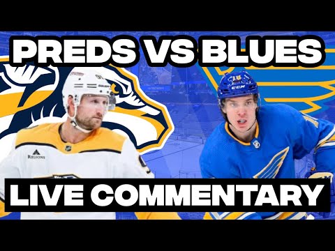 St. Louis Blues Vs Nashville Predators LIVE COMMENTARY! | 2025-26 NHL Season
