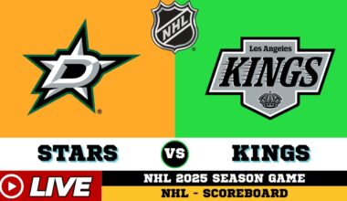 🔴LIVE : Los Angeles Kings Vs Dallas Stars | NHL 2025 | NHL Live SCOREBOARD