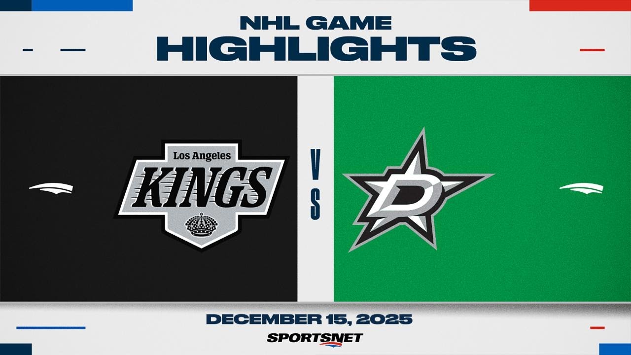 NHL Highlights | Kings vs. Stars - December 15, 2025
