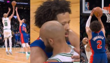 Cade Cunningham and Derrick White exchange HUGE buckets in clutch of Celtics vs Pistons