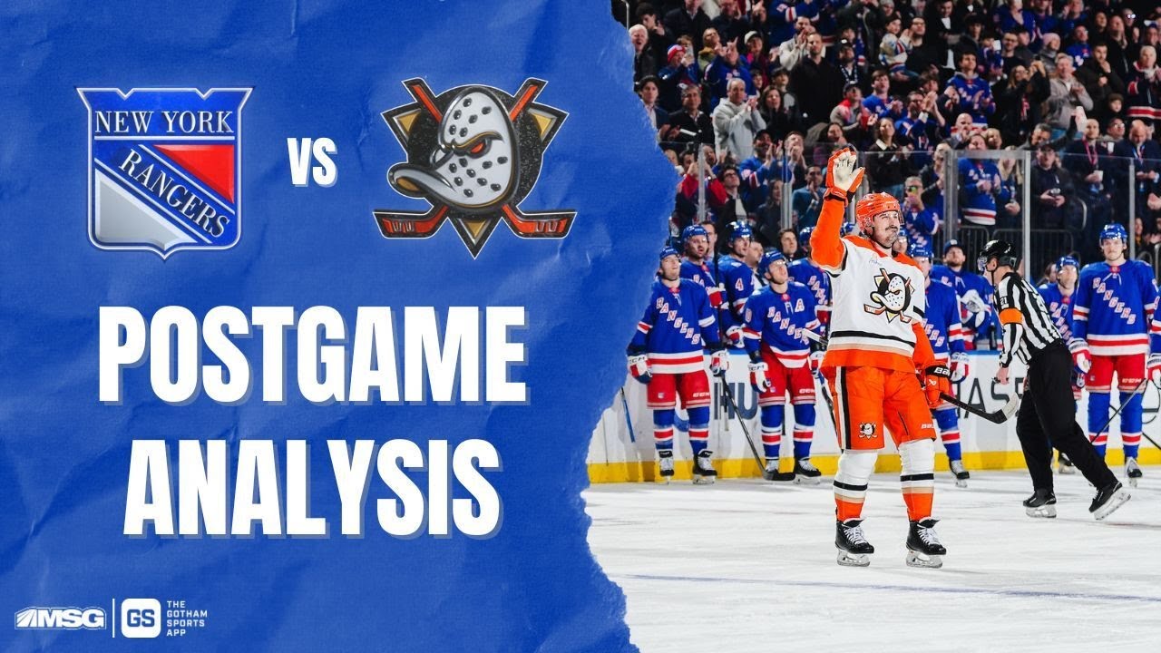 Ducks Defeat Rangers In Kreider & Trouba Garden Return | New York Rangers