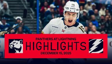 Panthers at Lightning Highlights | Reino Shines in Rivalry Battle | 12.15.25