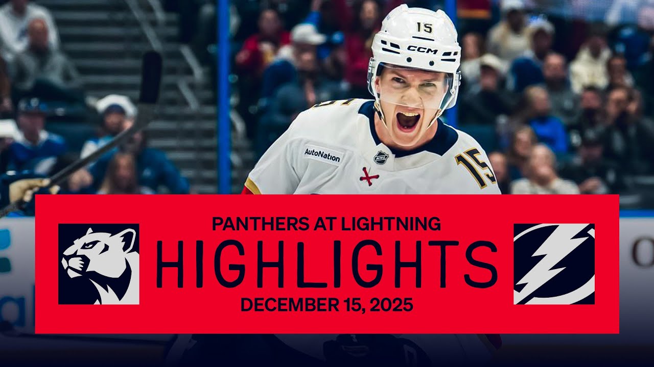 Panthers at Lightning Highlights | Reino Shines in Rivalry Battle | 12.15.25