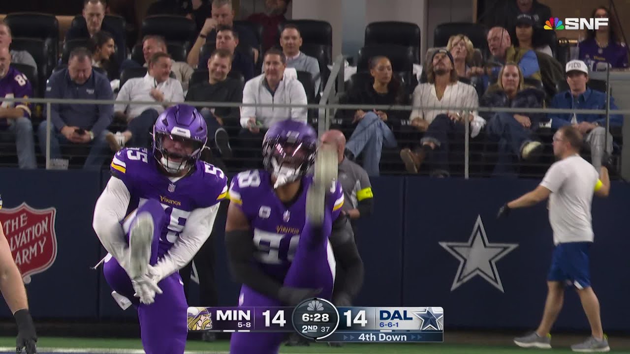 Minnesota Vikings Top Plays vs. Dallas Cowboys in Week 15 During 2025 NFL Regular Season