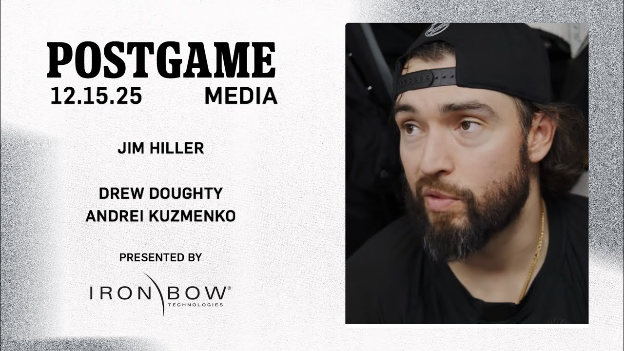MEDIA: Drew Doughty, Andrei Kuzmenko, and Jim Hiller | 12.15.25 LA Kings at Dallas Stars