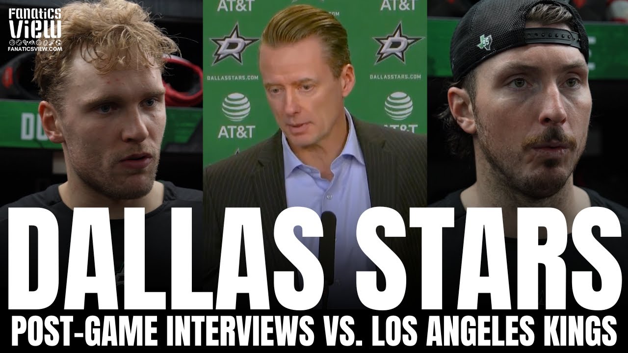 Mikko Rantanen, Matt Duchene, Casey DeSmith & Glen Gulutzan Recap Dallas Stars Win vs. LA Kings
